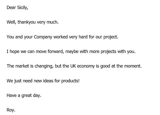 一封外国客户写给星光彩票的信 一封外国客户写给星光彩票的信