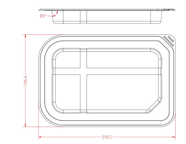 医疗器械吸塑盒拔模角度示图 医疗器械吸塑盒拔模角度示图